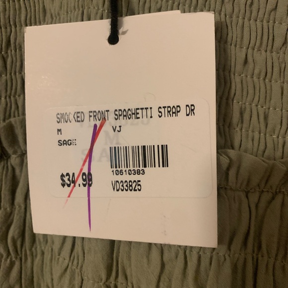 VERY J- NWT sage green dress - Picture 2 of 4